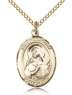 St Dorothy Gold Filled Medal