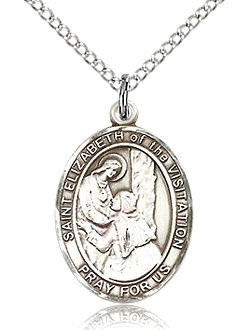 St Elizabeth of the Visitation Sterling Silver Medal