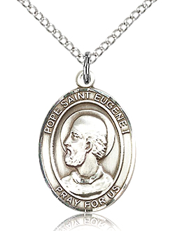 Pope Saint Eugene 1 Sterling Silver Medal