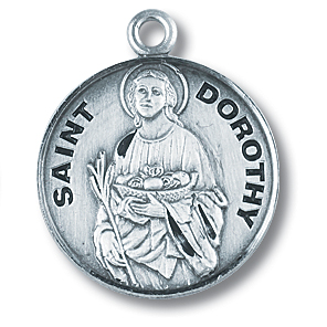 St Dorothy Sterling Silver Medal