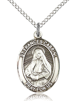 St Frances Cabrini Sterling Silver Medal
