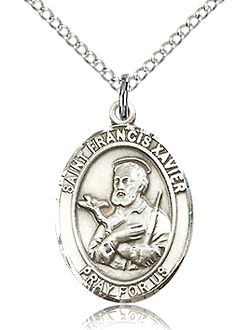 St Francis Xavier Sterling Silver Medal