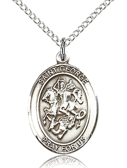 St George Sterling Silver Medal