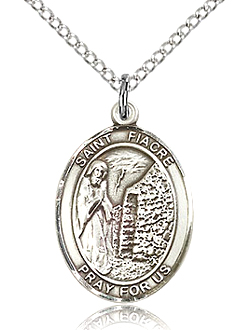 St Fiacre Sterling Silver Medal