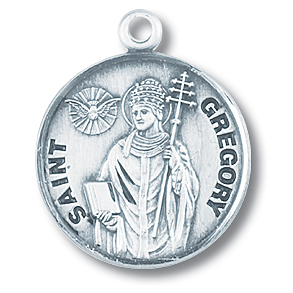 St Gregory Sterling Silver Medal