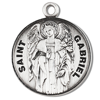 St Gabriel Sterling Silver Medal