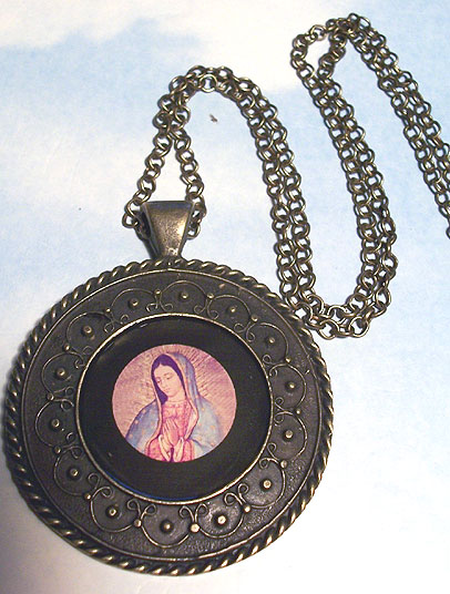 Our Lady of Guadalupe Large Round Necklace