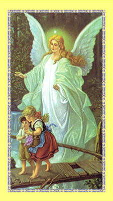 Guardian Angel Holy Card - Pack of 100