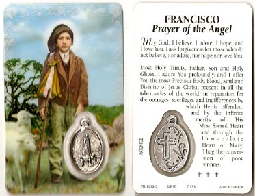 Francisco Prayer of the Angel Card