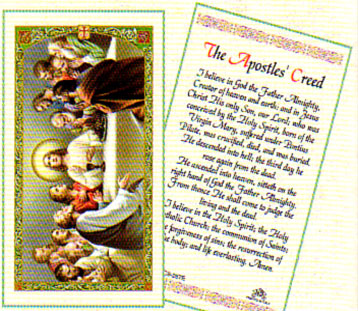 Apostles&#39; Creed Laminated Prayer Card