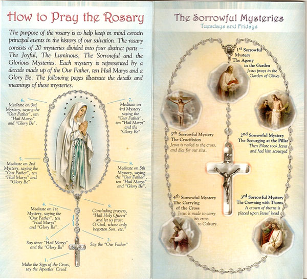 How to Pray The Rosary Folding Pamphlet
