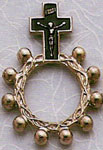 Rosary Rings - Green Metal