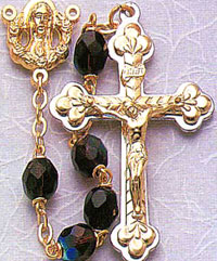 Women&#39;s Crystal Gift Rosary, Garnet