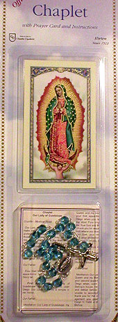 Our Lady of Guadalupe Chaplet with Prayer Card