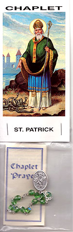 St Patrick Chaplet with Prayer Card