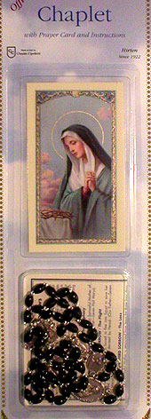 Seven Sorrows Chaplet with Prayer Card