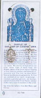Our Lady of Czestochowa Cabrini Rosary Chaplet