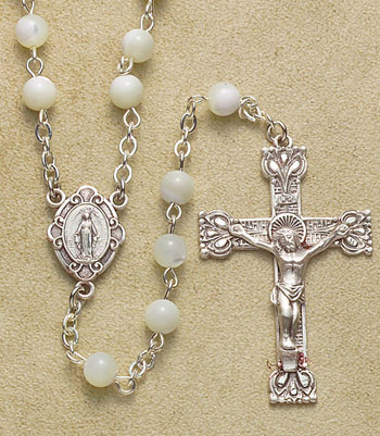 Mother of Pearl Bead Rosary