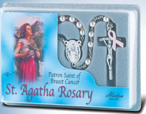 St Agatha Pearl Rosary