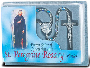 St Peregrine Crystal Rosary
