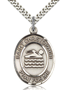 Swimming Sterling Silver Sports Medal