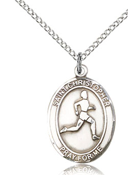 Track &amp; Field Sterling Silver Sports Medal