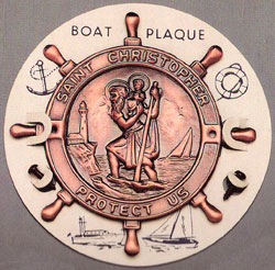 Saint Christopher Boat Plaque