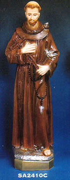 St Francis Vinyl Statue - 24 inches tall