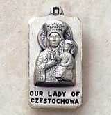 Our Lady of Czestochowa Sterling Silver Medal