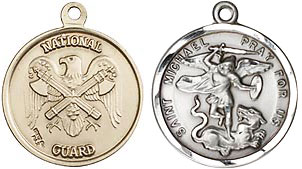 Round National Guard St Michael Medal