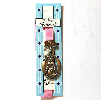 St Peregrine Pink Ribbon Bookmark