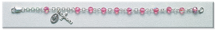 5 mm Sterling Silver Rose Bracelet
