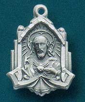 Scapular Vintage Sterling Silver Medal