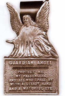 Guardian Angel Vintage Visor Clip