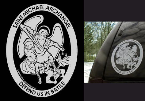 Saint Michael Car Decal