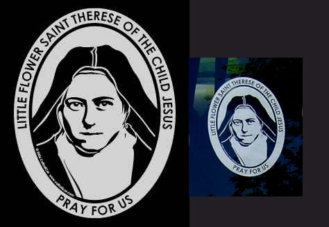 Saint Therese of Lisieux Vinyl Car Decal