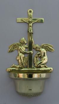 12.25 Inches Crucifixion with  Angels Font