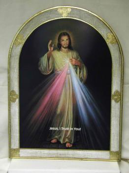 23 x 31 Inch Divine Mercy Florentine Plaque