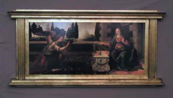 48 x 24 Inch Annunciation by Da Vinci Florentine Plaque