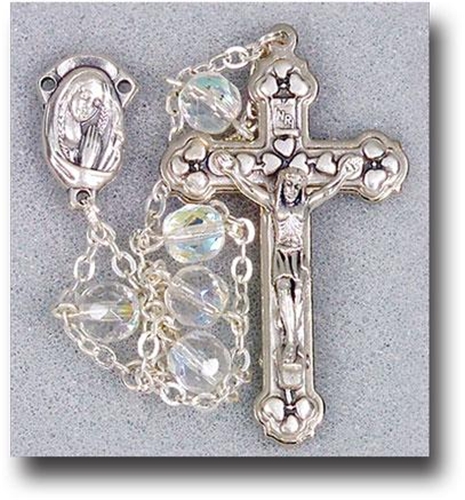 Crystal Aurora Borealis Ladder Rosary
