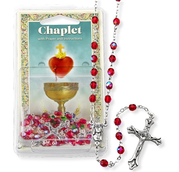 Chaplet of Precious Blood with  Prayer Card