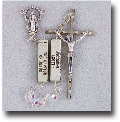 Crystal Aurora Borealis-Pater Beads Rosary