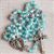 Light Blue Frosted Glass Bead Rosary