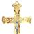 Gold standing crucifix