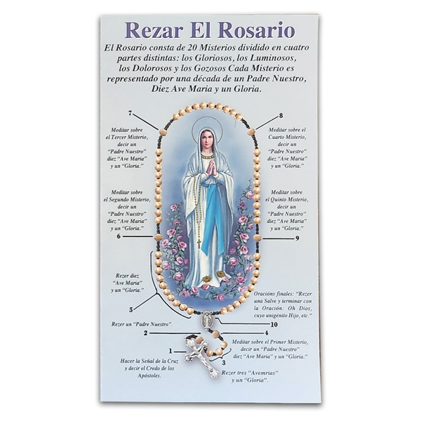 How to Pray The Rosary Pamphlet in Spanish - Rezar El Rosario