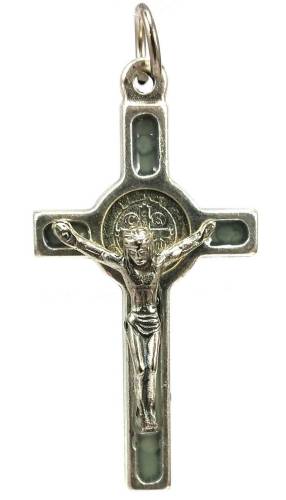 Saint Benedict Crucifix - Gray - 1.5-Inch