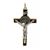 Saint Benedict Crucifix - Brown Enamel on Gold Cross - 2.25-Inch