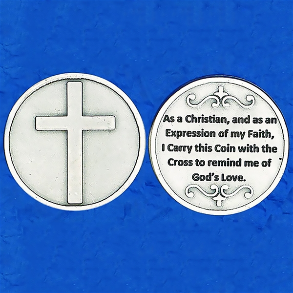 Cross in My Pocket Prayer Coin