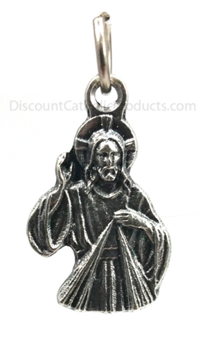 Divine Mercy Silhouette Charm for Bracelets and Rosaries