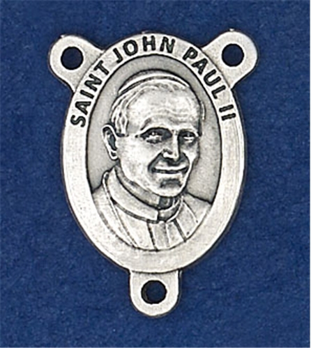 St. John Paul II Pewter Rosary Center